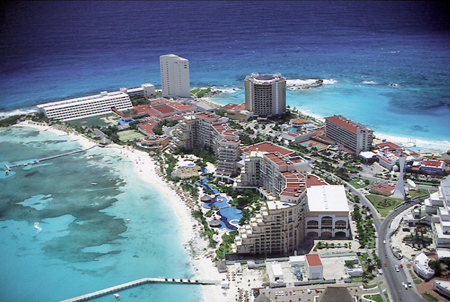 Hotels am Strand von Cancun